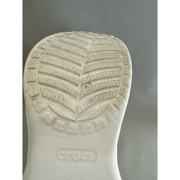 Crocs Classic Bae Clog in White Size 9 - Picture 15 of 16